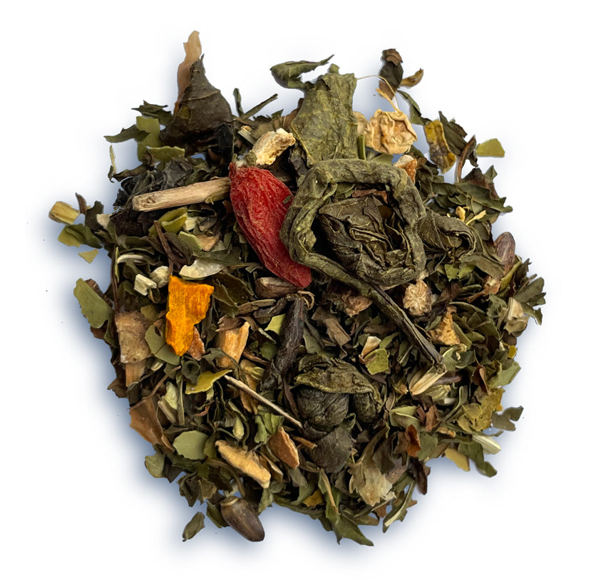 A detoxifying blend of milk thistle and goji berries