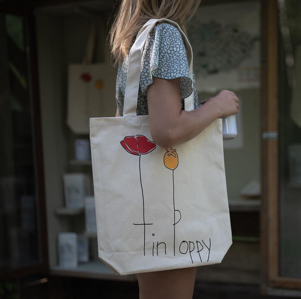Tin Poppy Market Bag