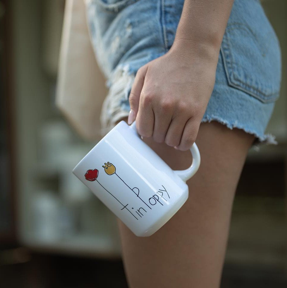 Tin Poppy Mug